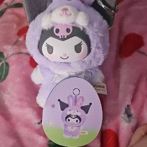 Top Toy Cute Purple Kuromi Plush Keychain